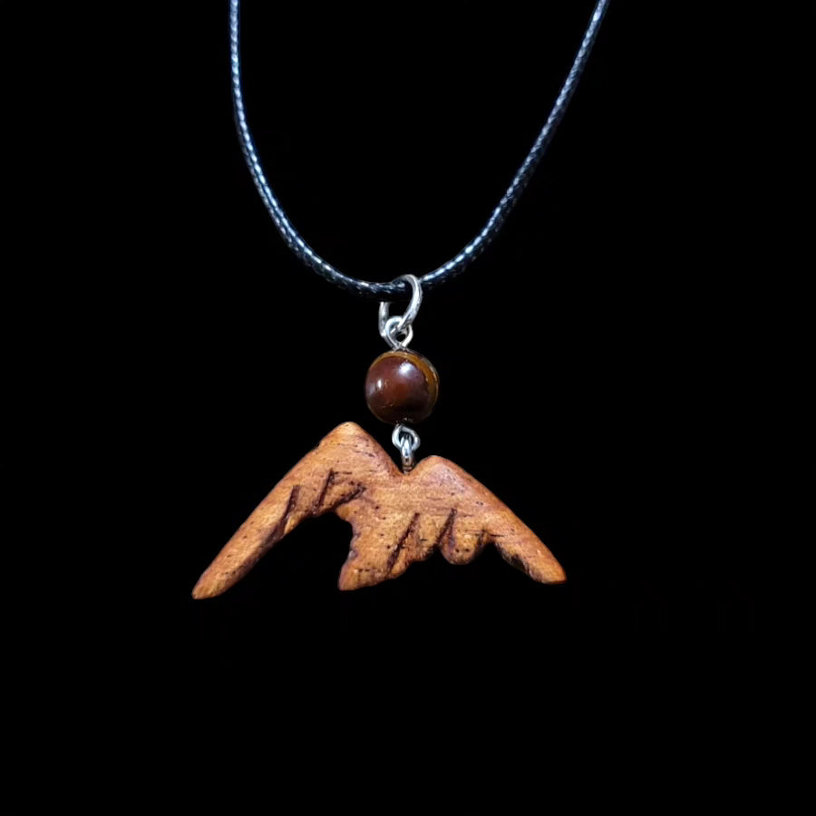 Hunduran Mahogany Mountain Pendant