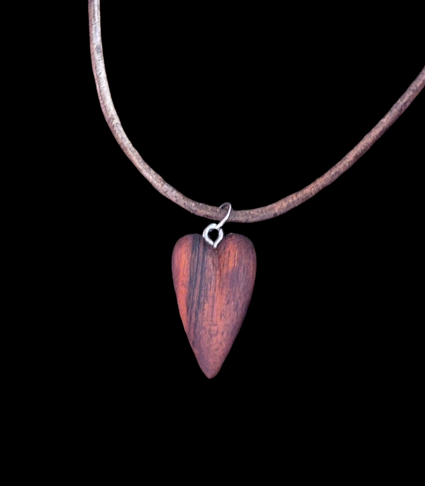 Tigerwood Heart pendant