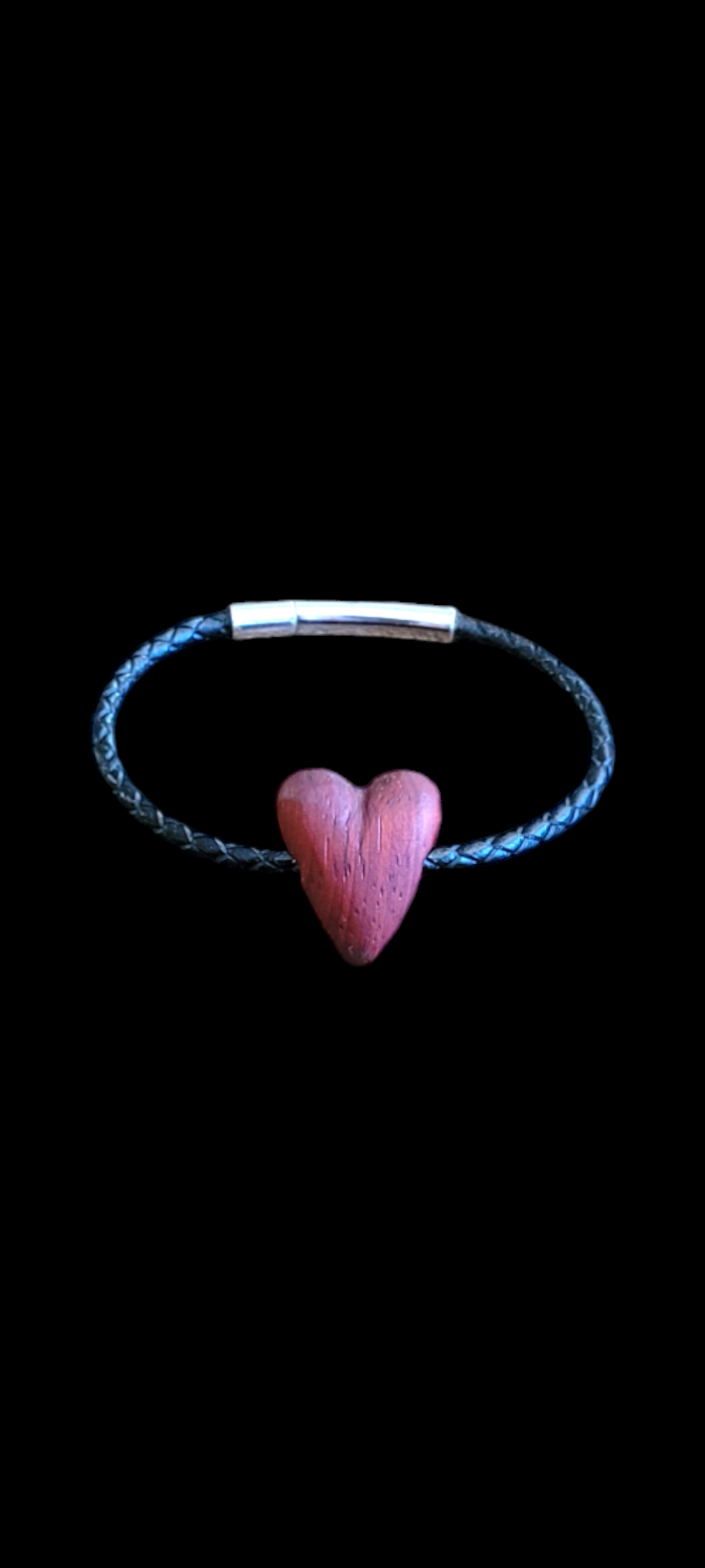 Heart braclet made w/ Paduak