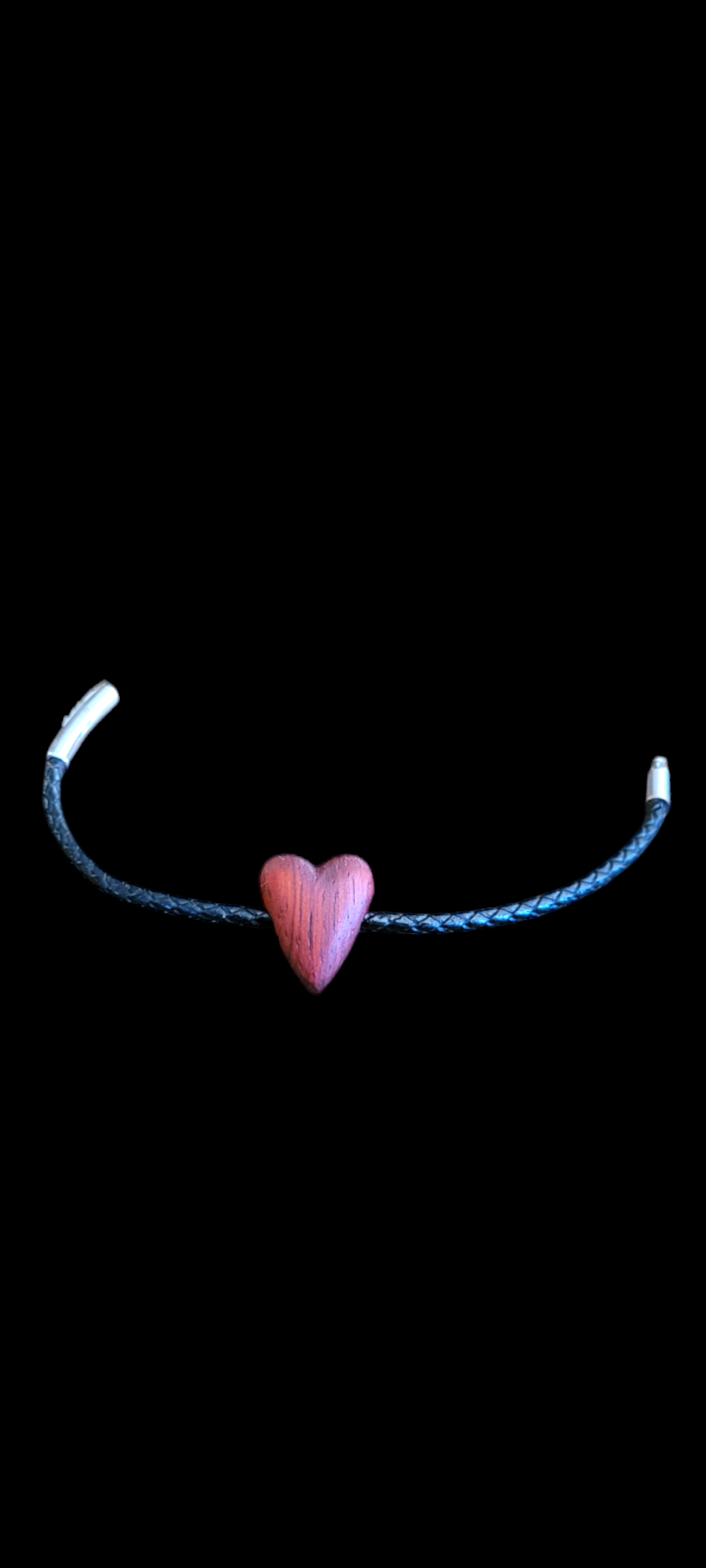 Heart braclet made w/ Paduak